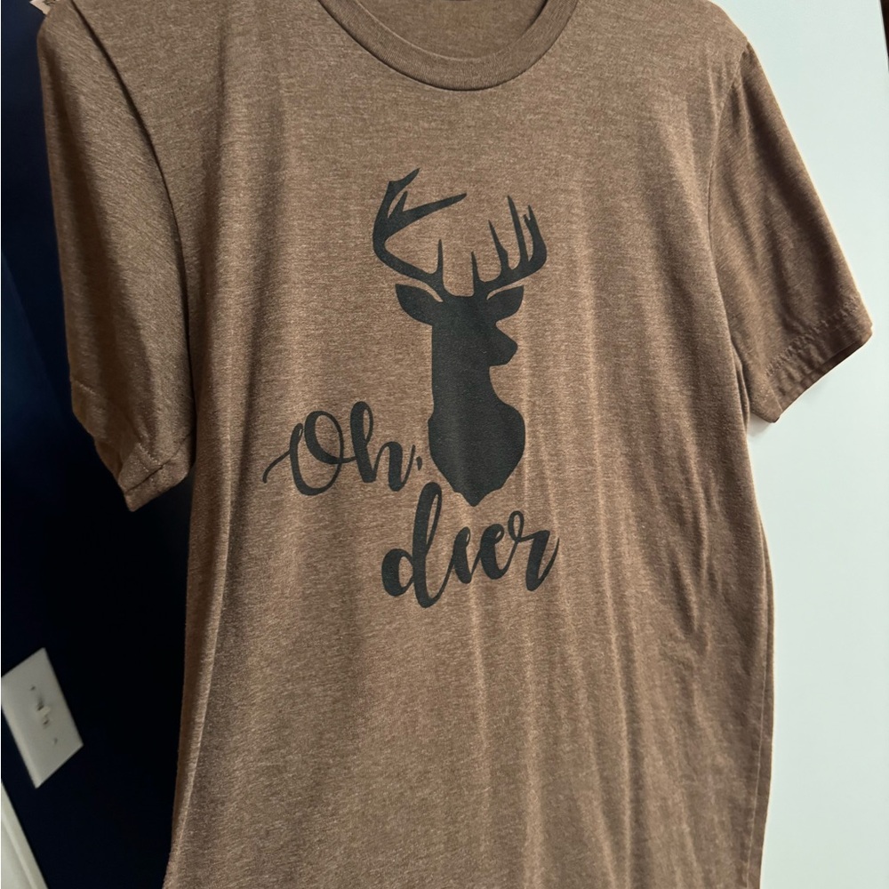 Brown 'Oh, Deer' Graphic T-Shirt